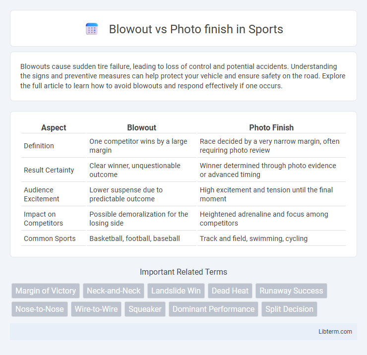 Photo finish vs Blowout in Sports - What is The Difference?