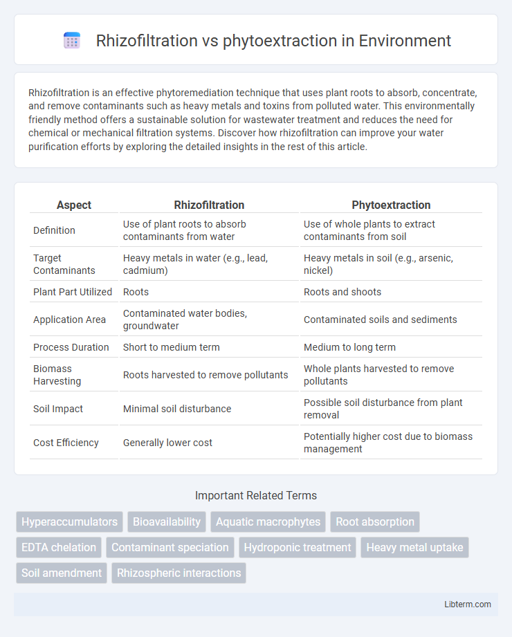 phytoextraction vs Rhizofiltration in Environment - What is The Difference?