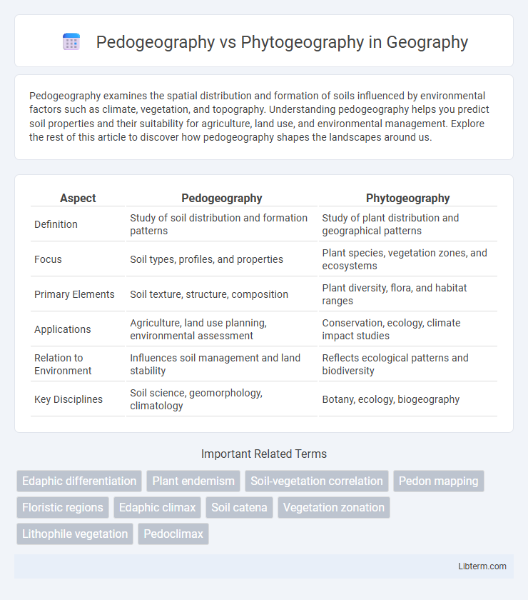 Phytogeography vs Pedogeography in Geography - What is The Difference?