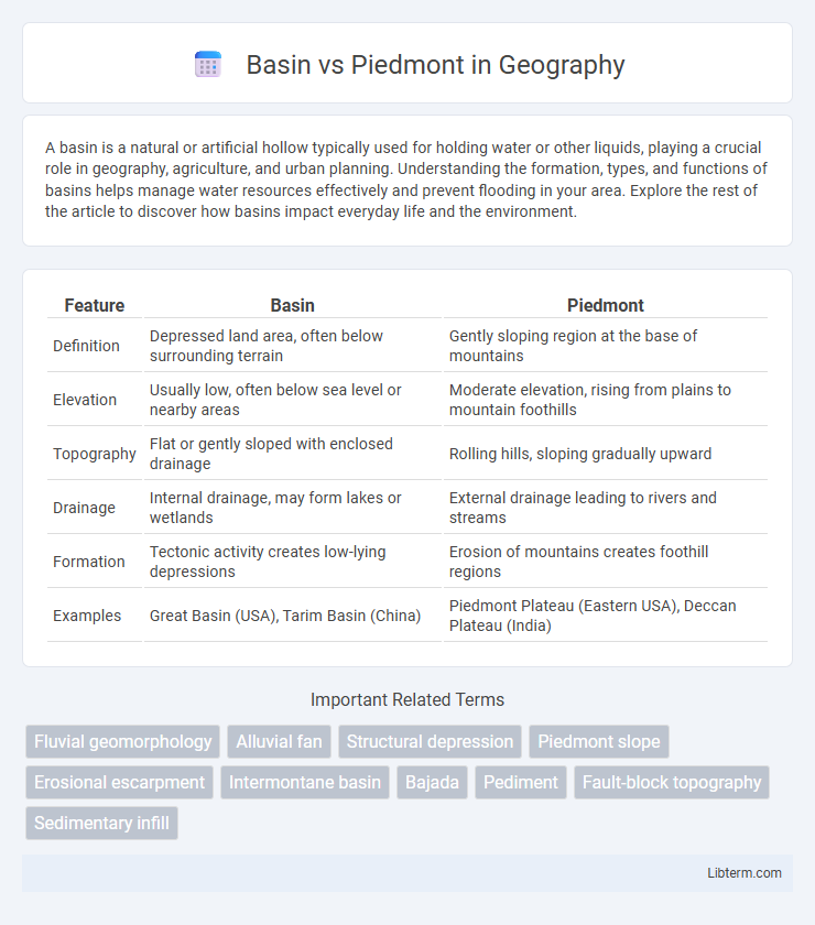 Piedmont vs Basin in Geography - What is The Difference?