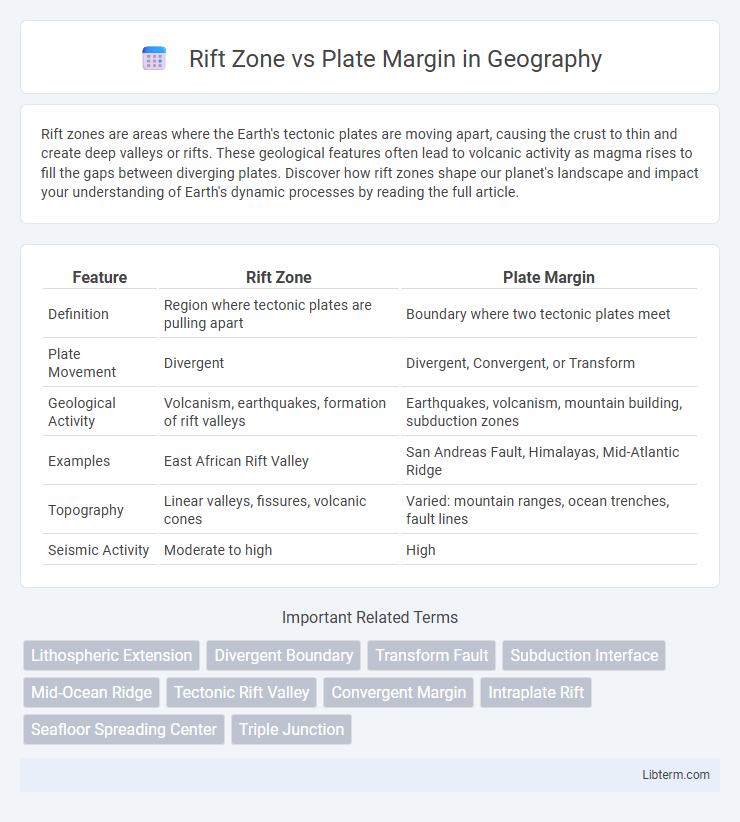 Plate Margin vs Rift Zone in Geography - What is The Difference?