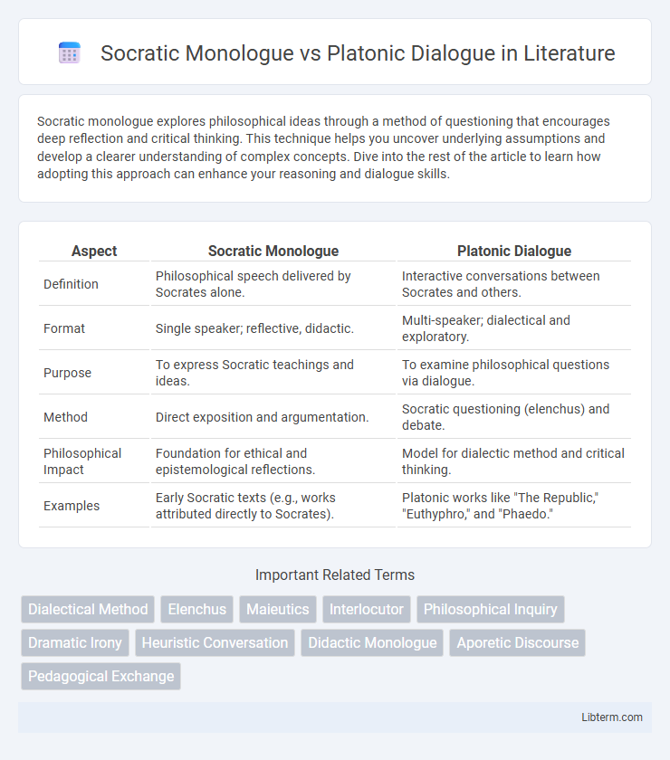 Platonic Dialogue vs Socratic Monologue in Literature - What is The Difference?