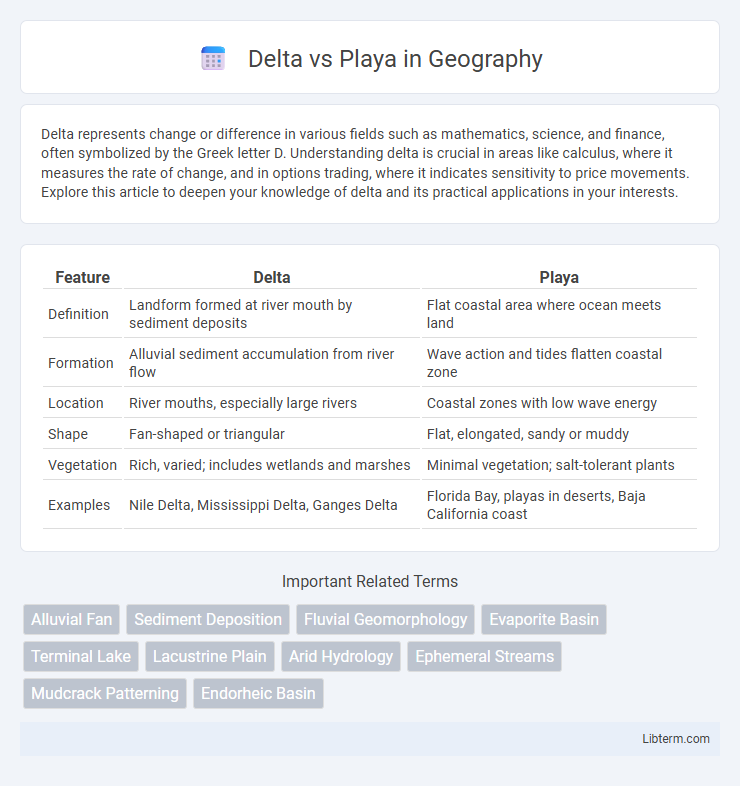 Playa vs Delta in Geography - What is The Difference?