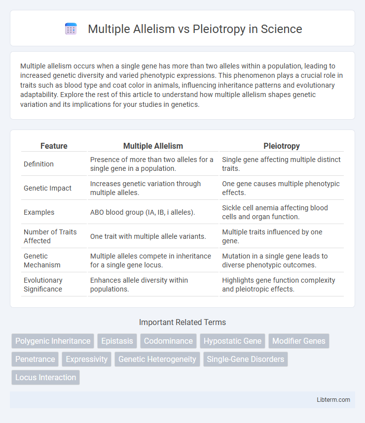 Pleiotropy vs Multiple Allelism in Science - What is The Difference?