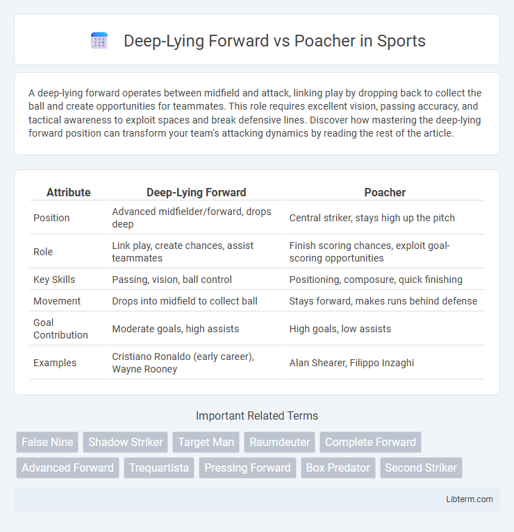 Poacher vs Deep-Lying Forward in Sports - What is The Difference?