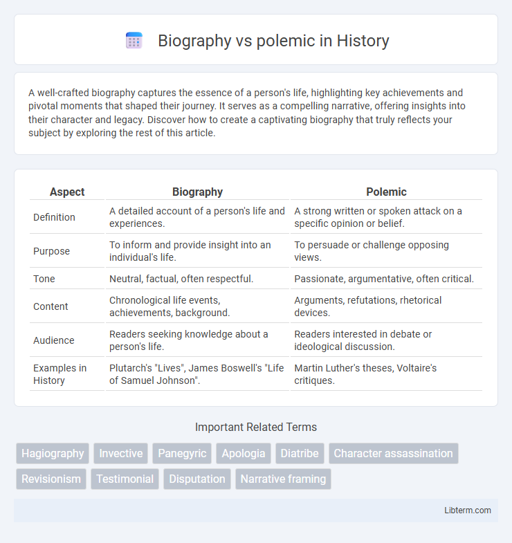polemic vs Biography in History - What is The Difference?