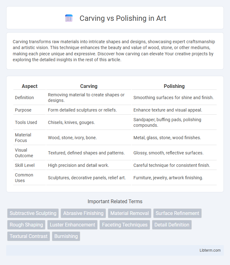 Polishing vs Carving in Art - What is The Difference?