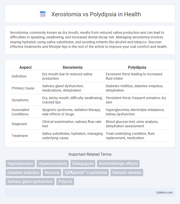 Polydipsia vs Xerostomia in Health - What is The Difference?