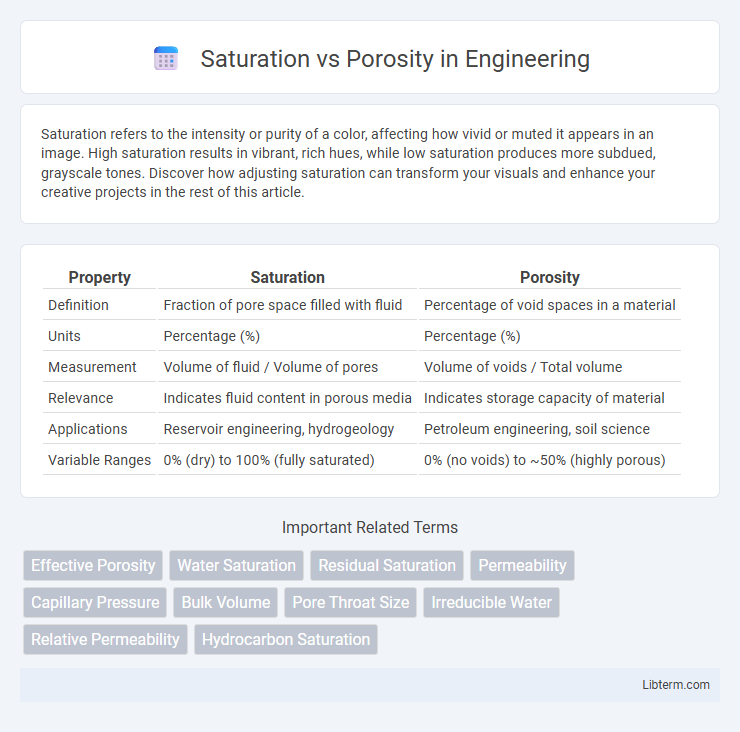 Porosity vs Saturation in Engineering - What is The Difference?