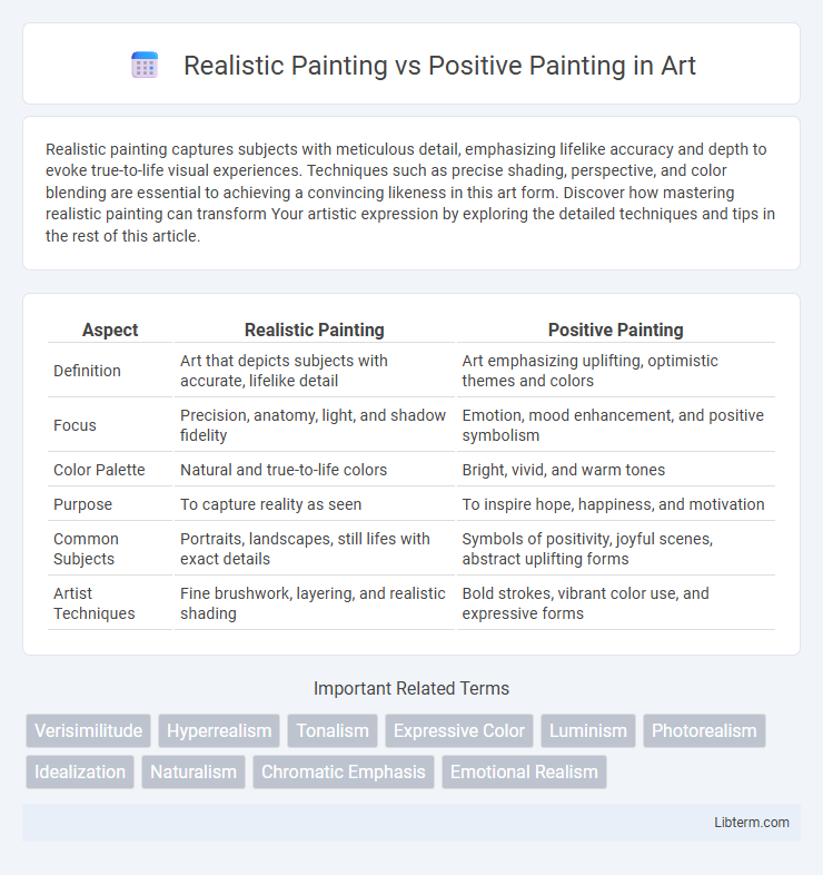 Positive Painting vs Realistic Painting in Art - What is The Difference?