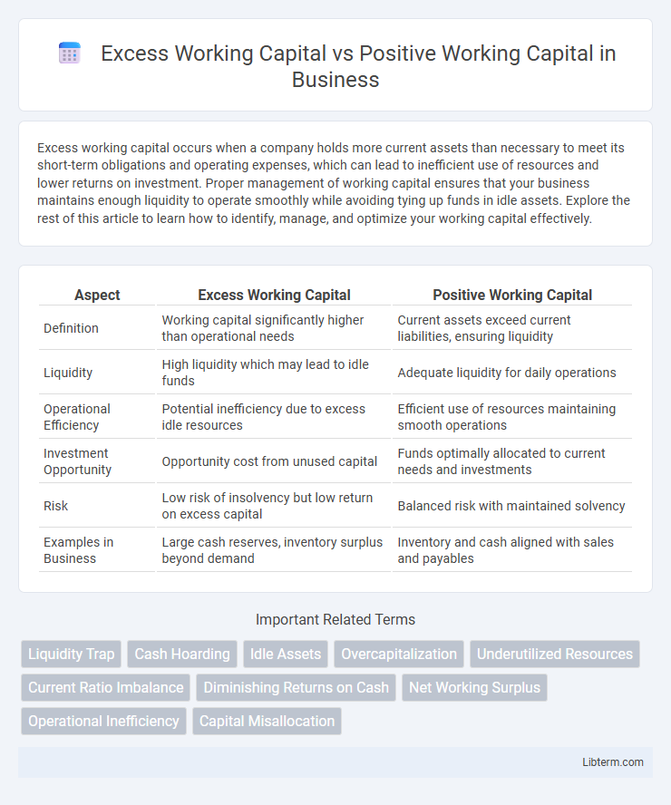 Positive Working Capital vs Excess Working Capital in Business - What is The Difference?