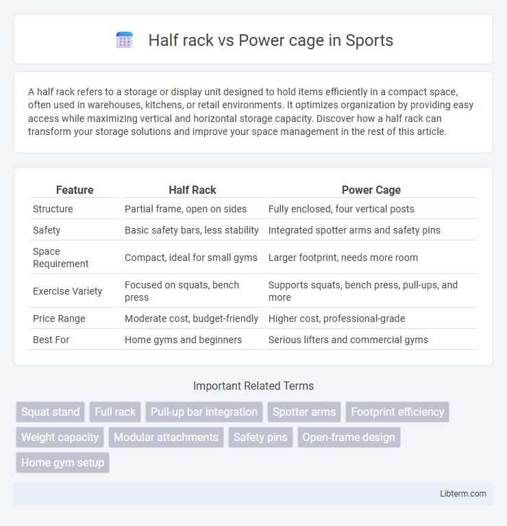 Power cage vs Half rack in Sports - What is The Difference?