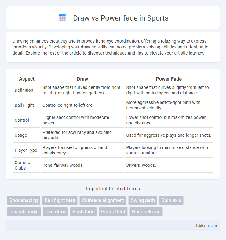 Power fade vs Draw in Sports - What is The Difference?