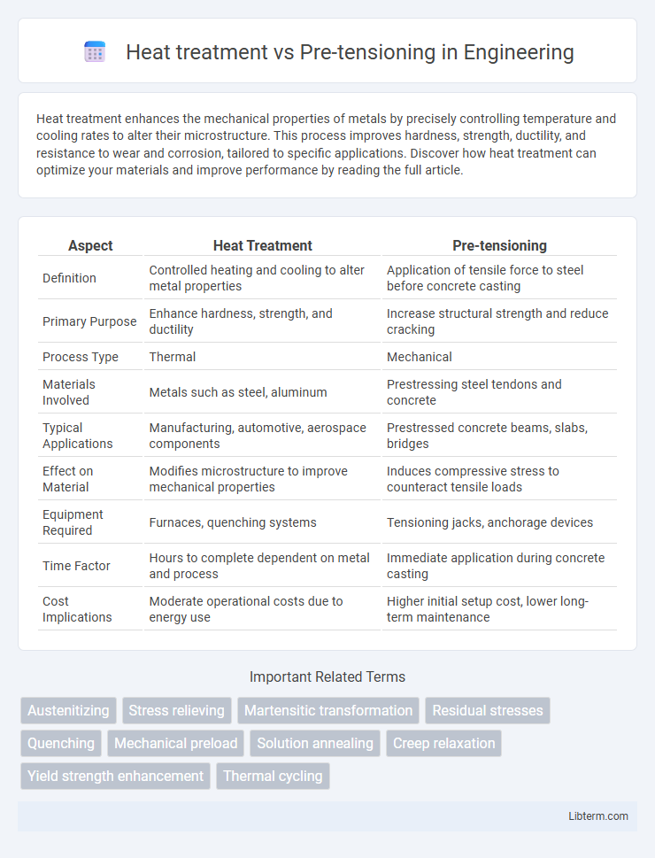 Pre-tensioning vs Heat treatment in Engineering - What is The Difference?