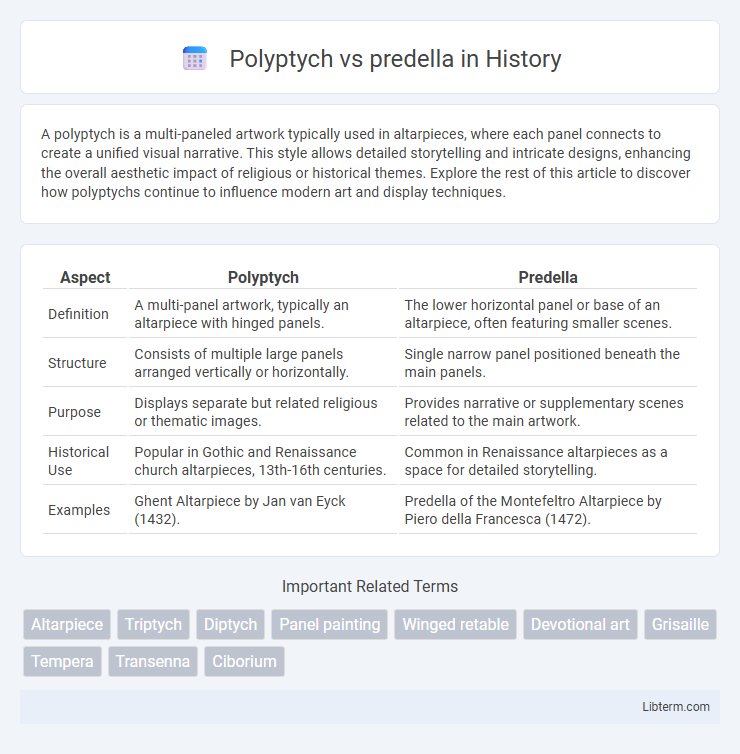 predella vs Polyptych in History - What is The Difference?