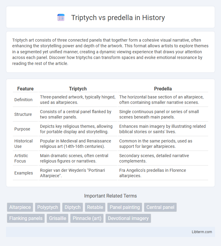 predella vs Triptych in History - What is The Difference?