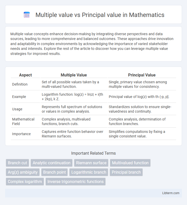 Principal value vs Multiple value in Mathematics - What is The Difference?