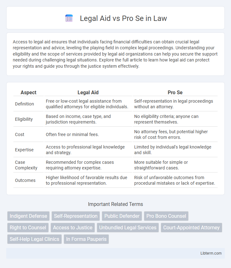 Pro Se vs Legal Aid in Law - What is The Difference?