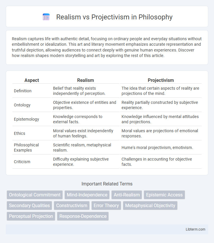 Projectivism vs Realism in Philosophy - What is The Difference?