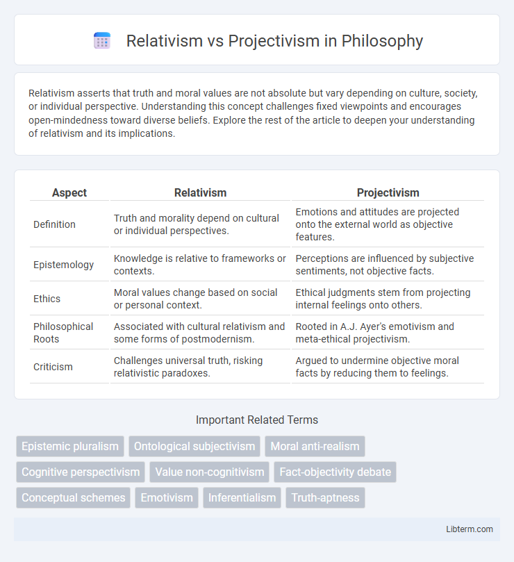 Projectivism vs Relativism in Philosophy - What is The Difference?