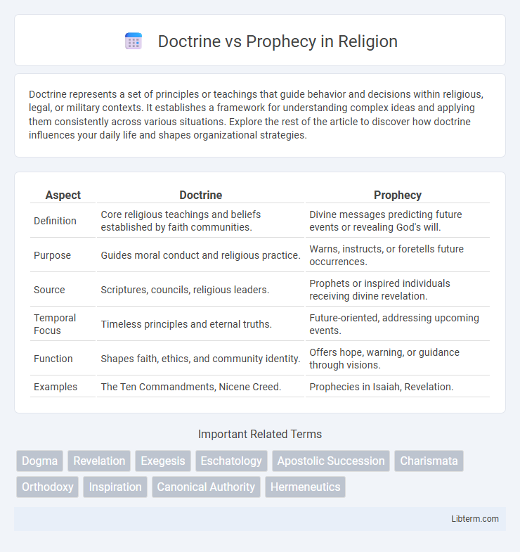 Prophecy vs Doctrine in Religion - What is The Difference?