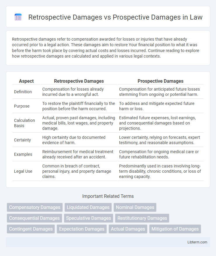 Prospective Damages vs Retrospective Damages in Law - What is The Difference?