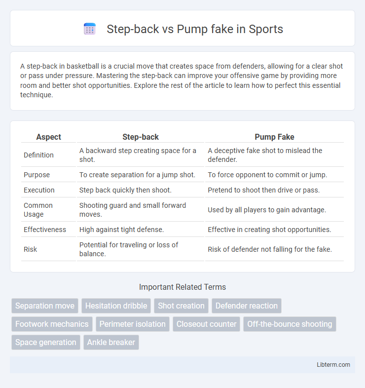 Pump fake vs Step-back in Sports - What is The Difference?