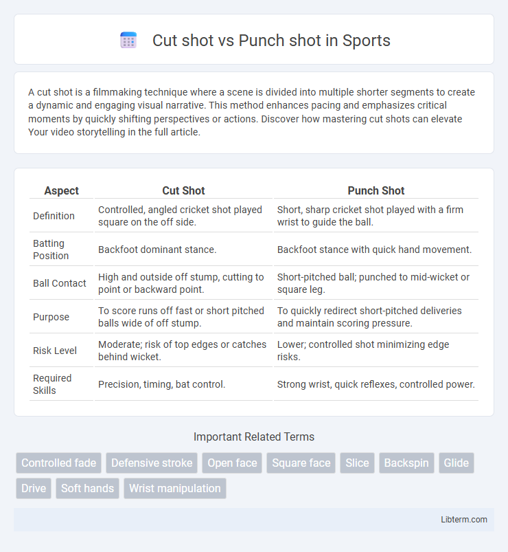 Punch shot vs Cut shot in Sports - What is The Difference?