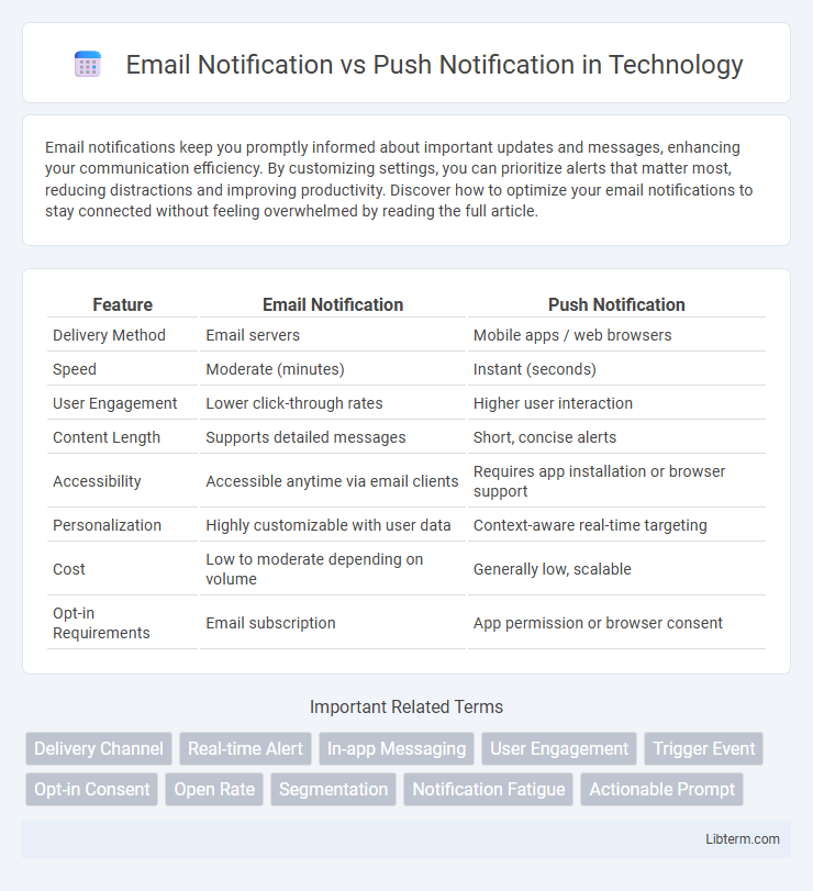Push Notification vs Email Notification in Technology - What is The Difference?