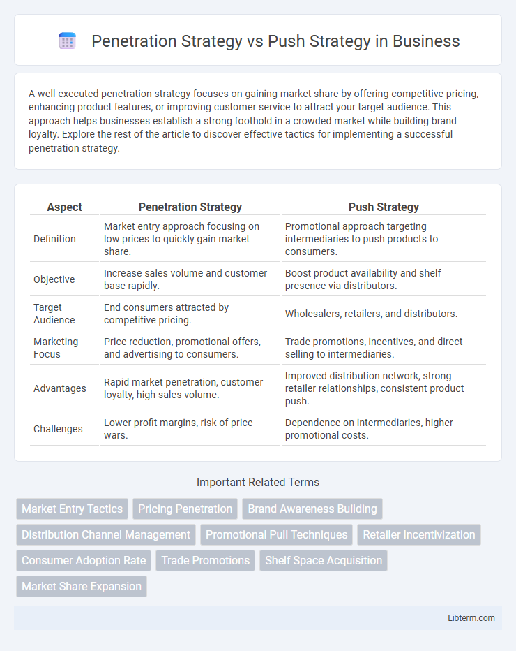 Push Strategy vs Penetration Strategy in Business - What is The Difference?
