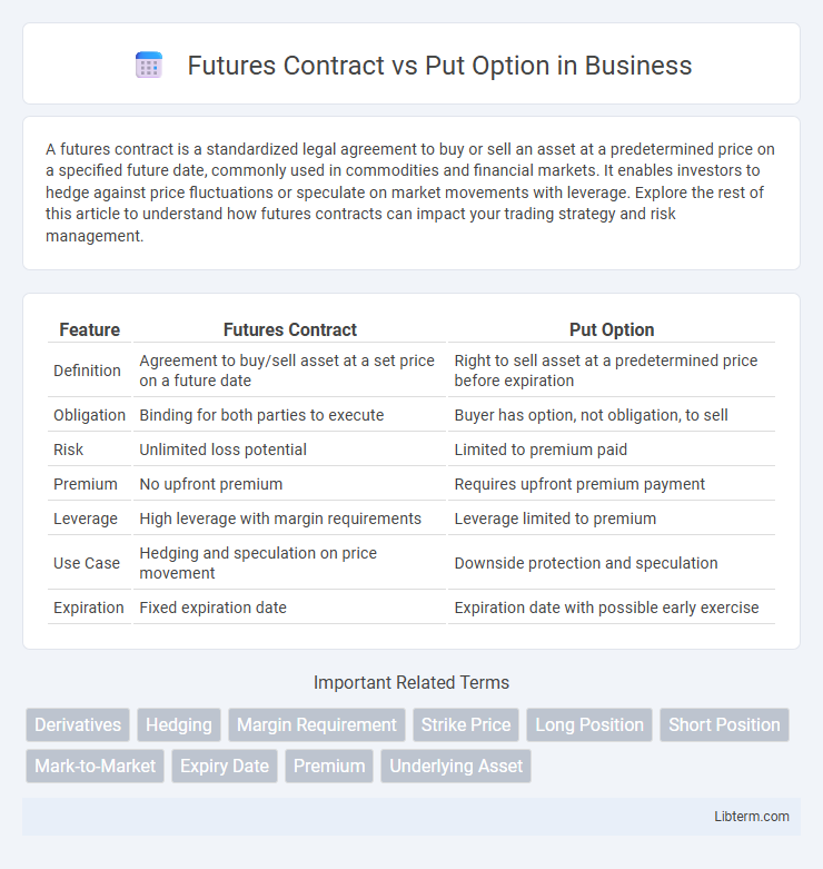 Put Option vs Futures Contract in Business - What is The Difference?