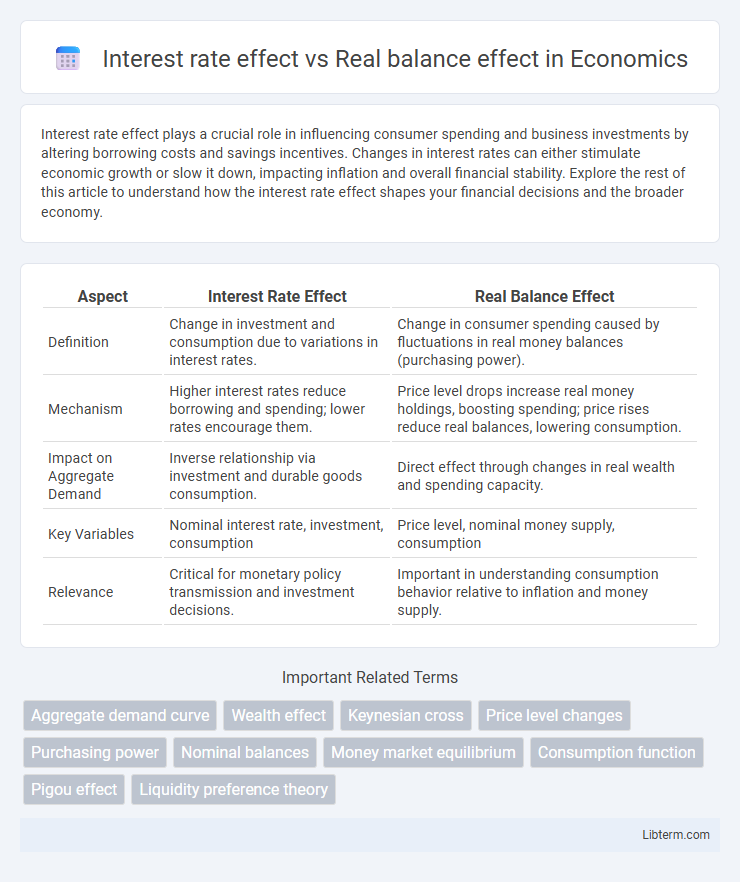 Real balance effect vs Interest rate effect in Economics - What is The Difference?