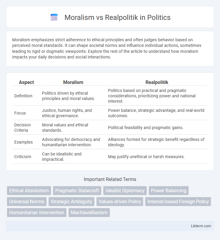 Realpolitik vs Moralism in Politics - What is The Difference?