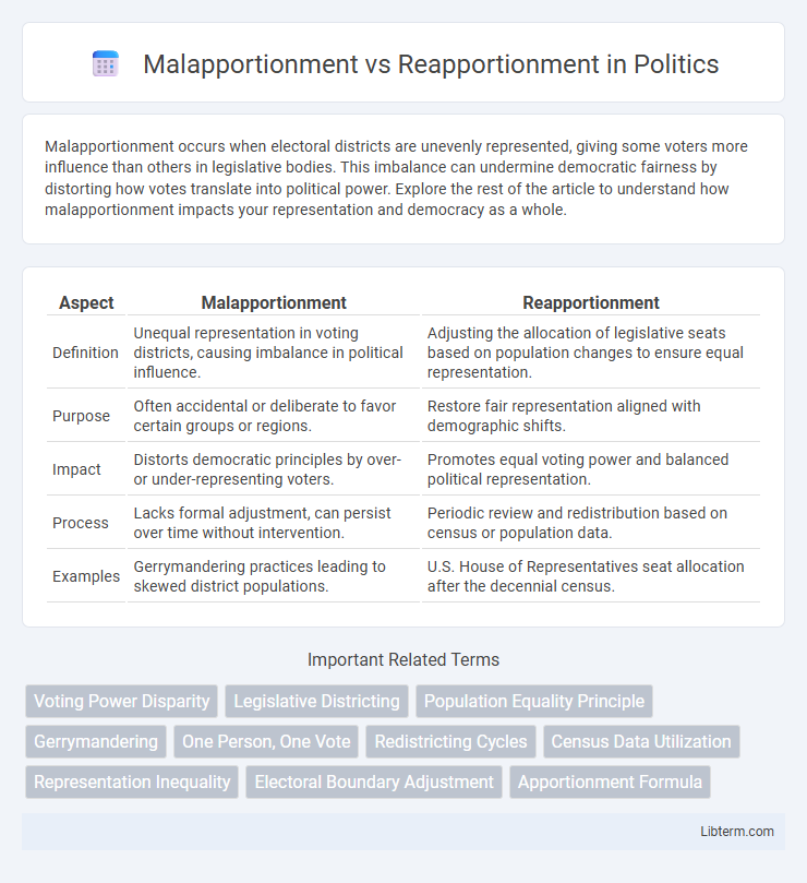 Reapportionment vs Malapportionment in Politics - What is The Difference?