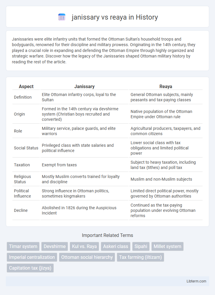 reaya vs janissary in History - What is The Difference?