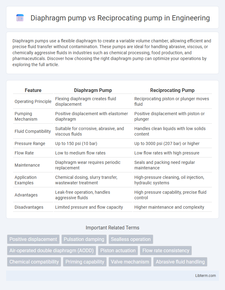 Reciprocating pump vs Diaphragm pump in Engineering - What is The Difference?