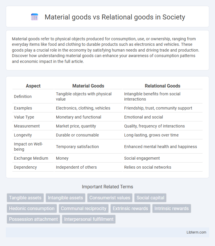 Relational goods vs Material goods in Society - What is The Difference?