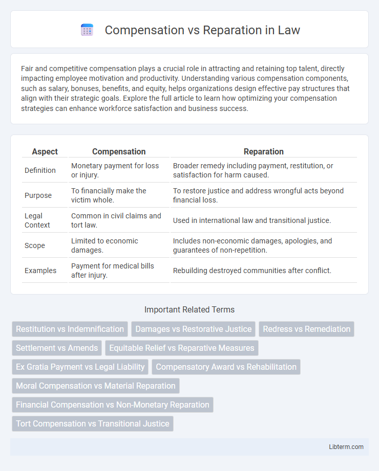 Reparation vs Compensation in Law - What is The Difference?