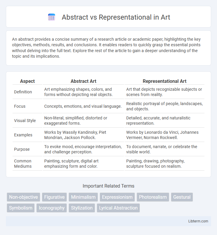 Representational vs Abstract in Art - What is The Difference?