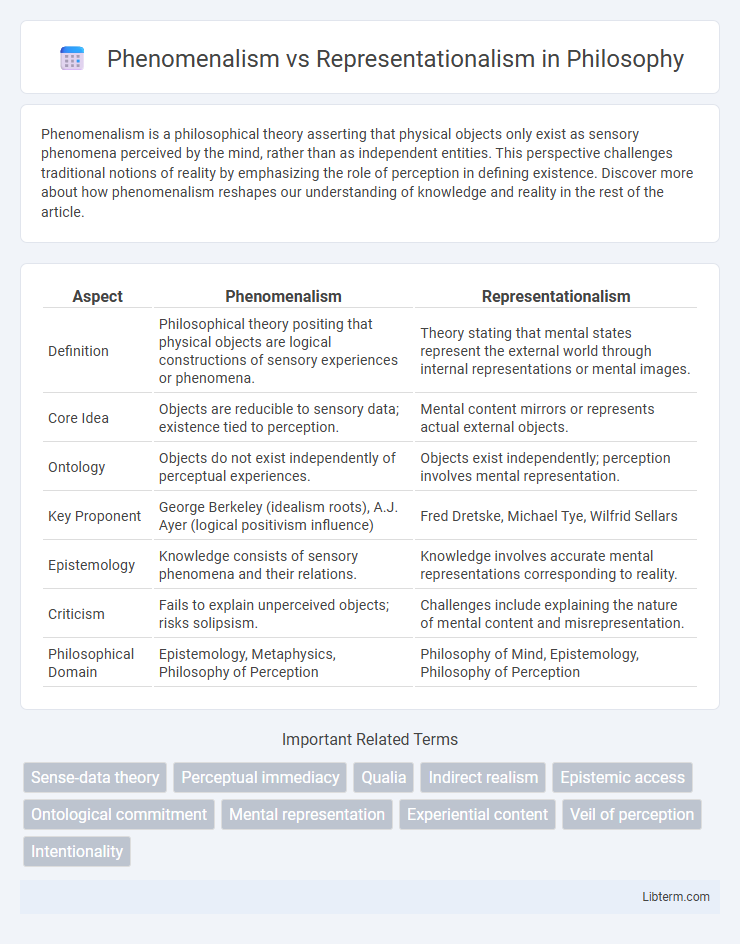 Representationalism vs Phenomenalism in Philosophy - What is The Difference?