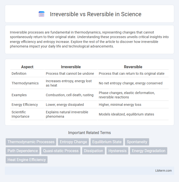 Reversible vs Irreversible in Science - What is The Difference?