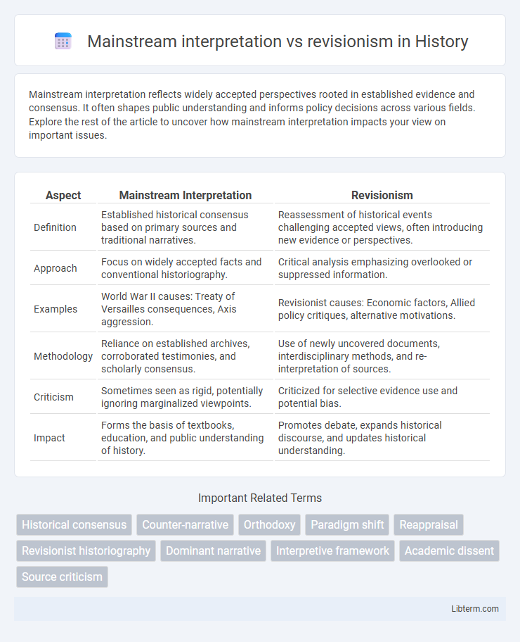 revisionism vs Mainstream interpretation in History - What is The Difference?