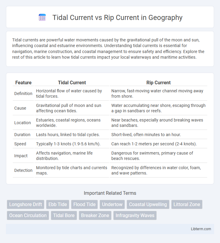 Rip Current vs Tidal Current in Geography - What is The Difference?