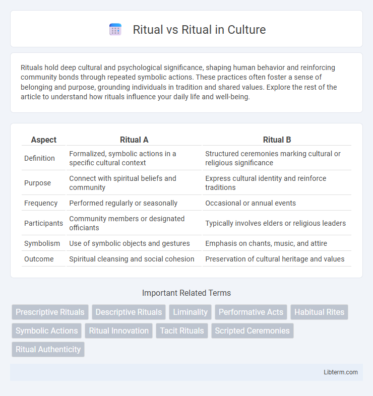 Ritual vs Ritual in Culture - What is The Difference?