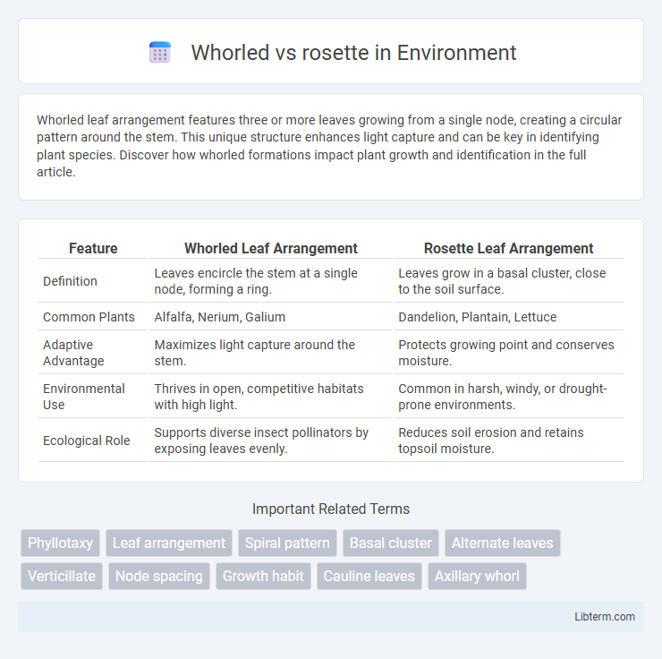 rosette vs Whorled in Environment - What is The Difference?