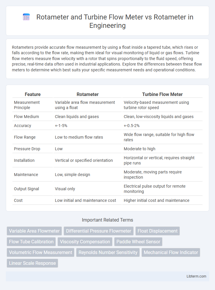 Rotameter vs Rotameter and Turbine Flow Meter in Engineering - What is The Difference?