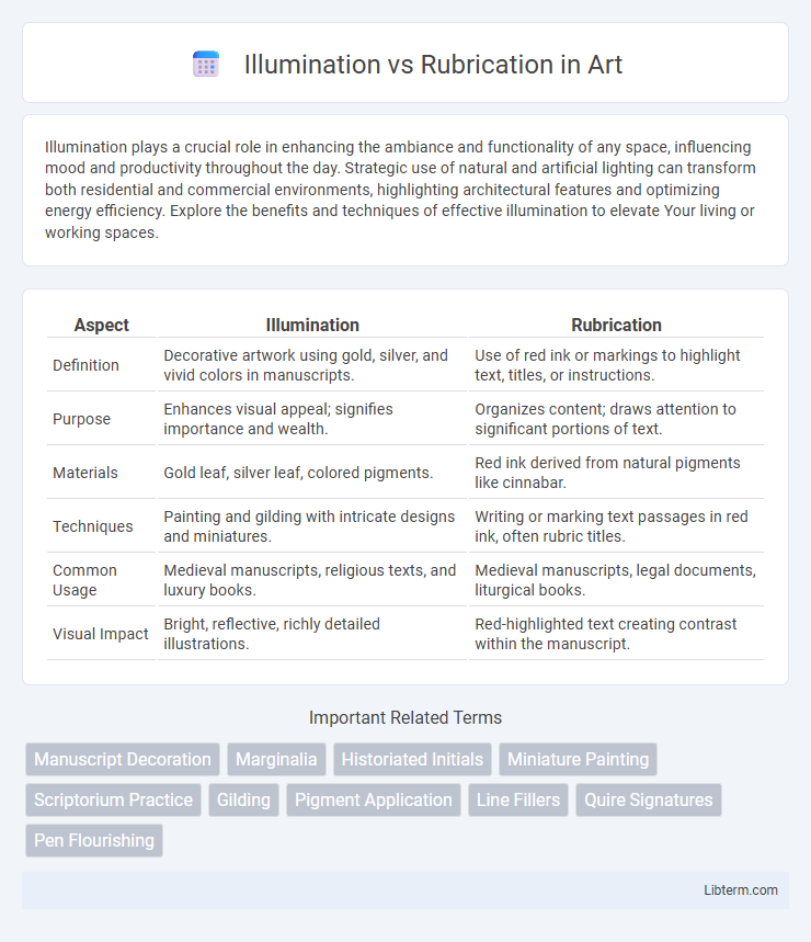 Rubrication vs Illumination in Art - What is The Difference?