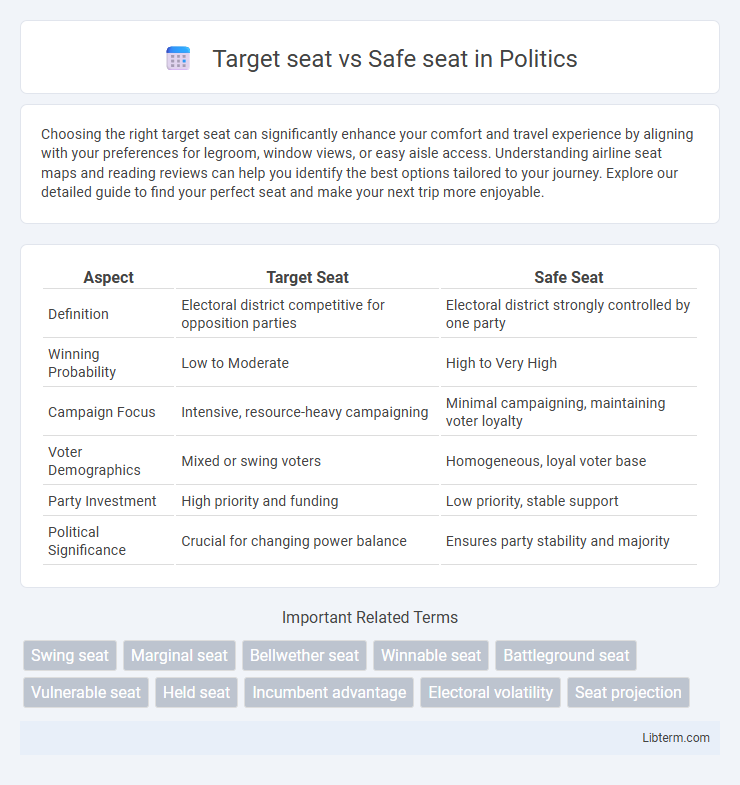 Safe seat vs Target seat in Politics - What is The Difference?