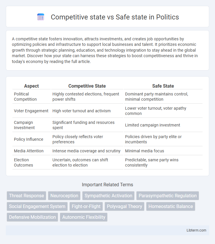 Safe state vs Competitive state in Politics - What is The Difference?