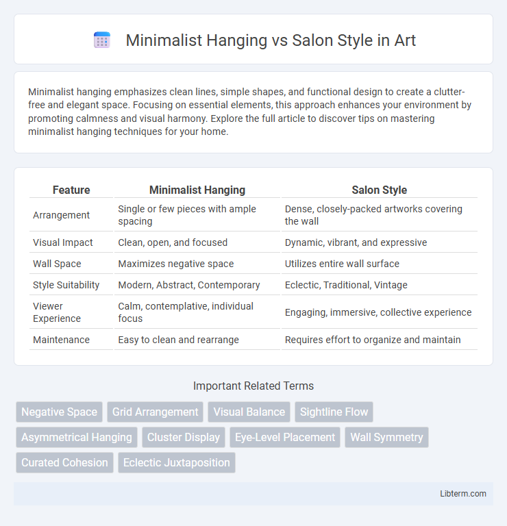 Salon Style vs Minimalist Hanging in Art - What is The Difference?